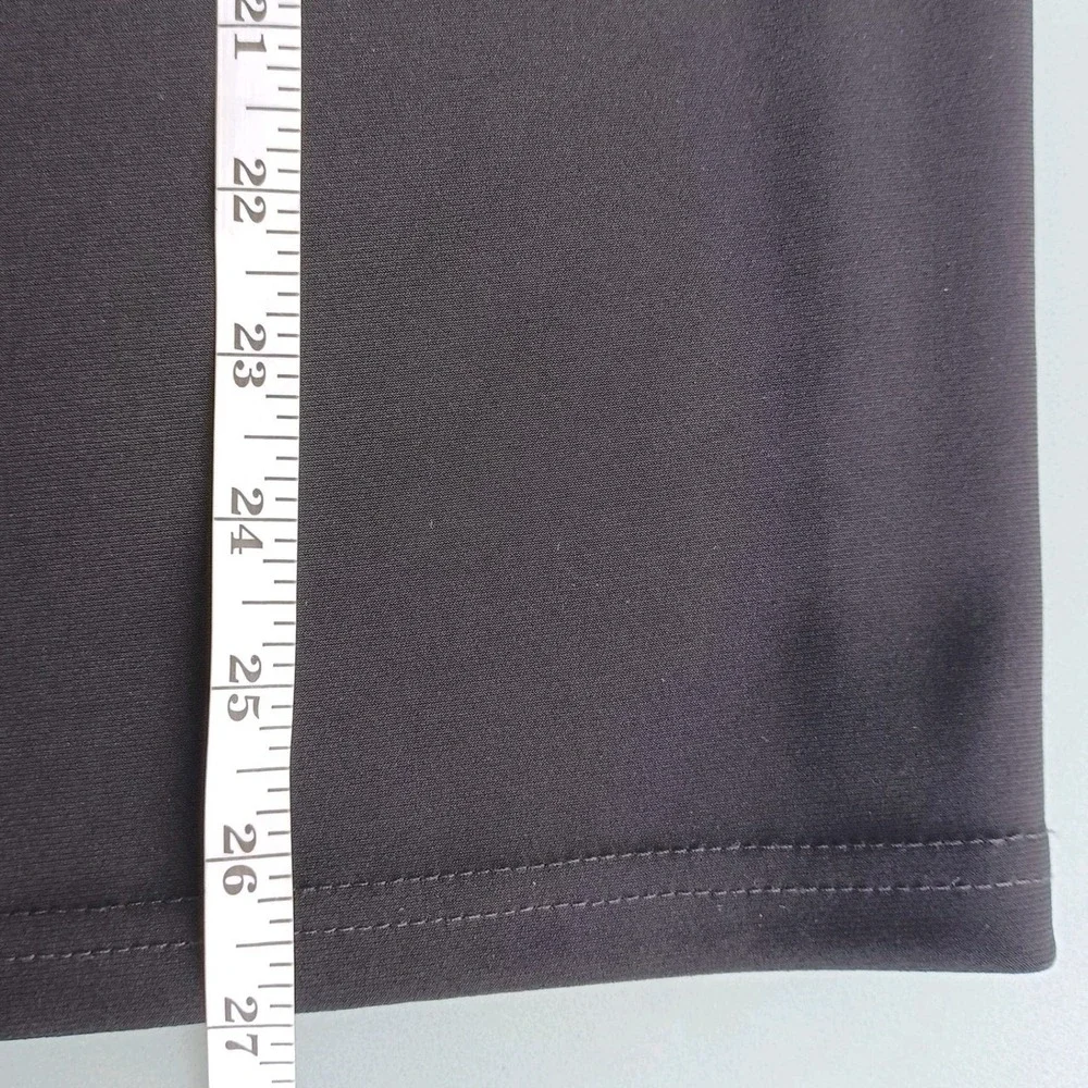 Joseph Ribkoff Black Pencil Skirt Gold Zipper Detail Knee Length Women's Size 18